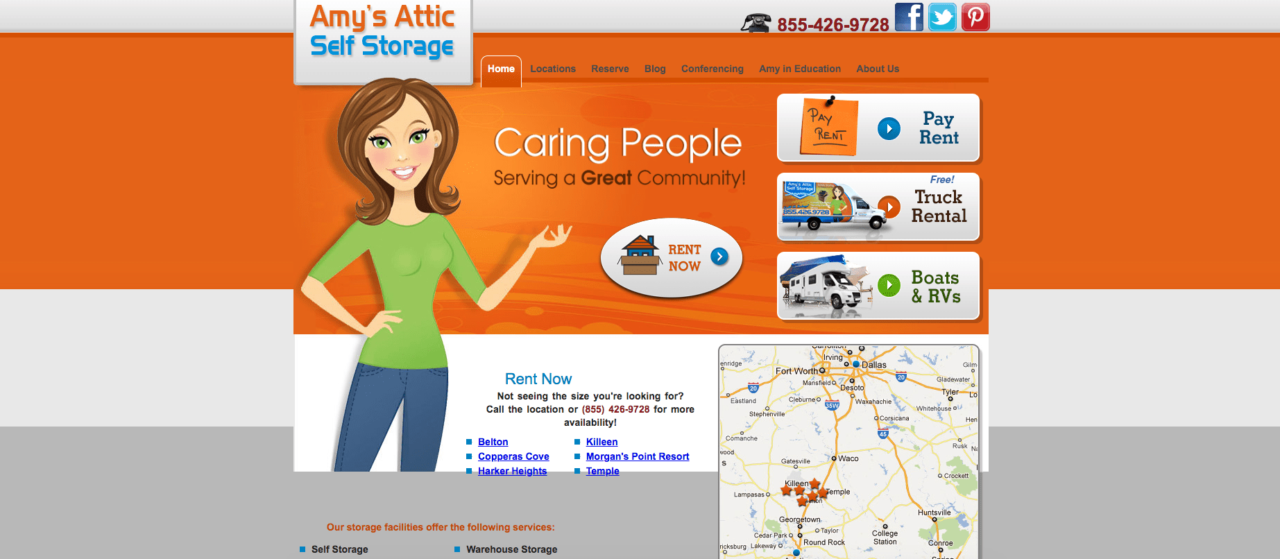 ace self storage old website