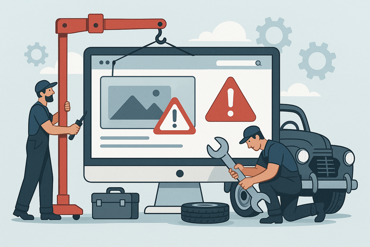 auto repair website repair