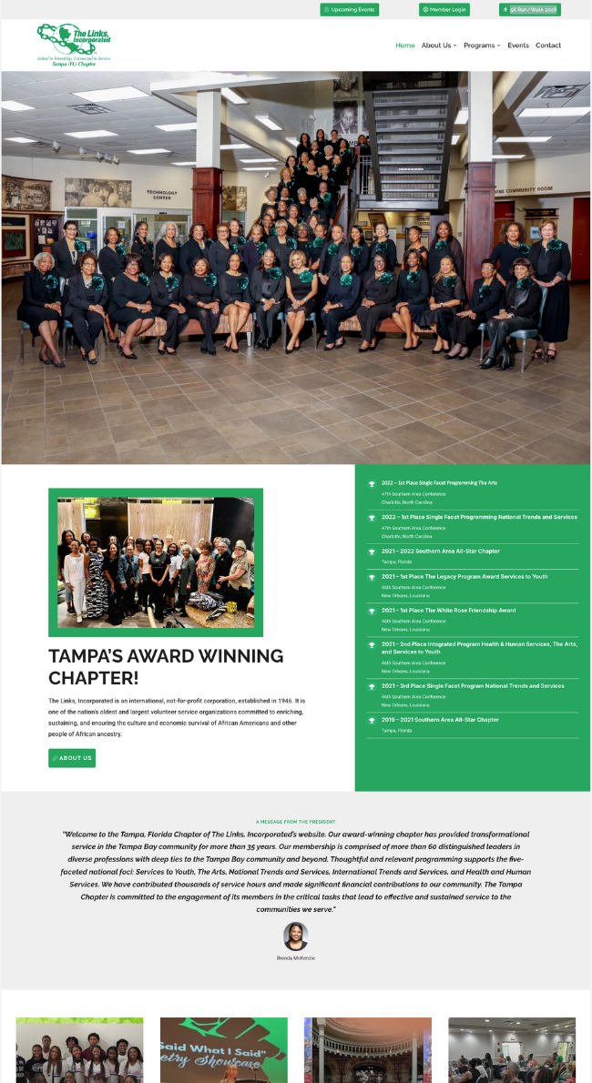 the tampa chapter Hope for Haiti's Children website