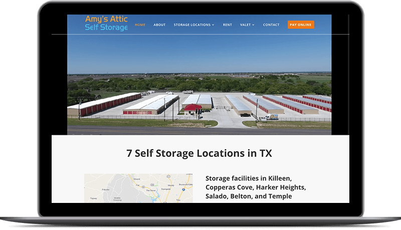 amys attic self storage website